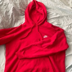 Large Red Nike Hoodie